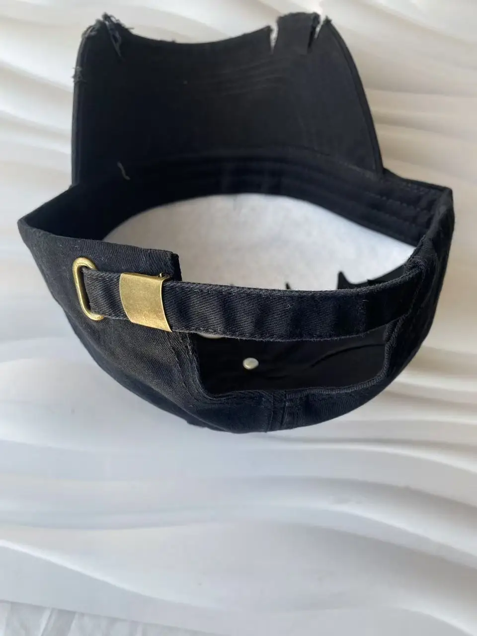 Amerikanische personalisierte Baseballkappe mit Stickerei, zerrissenem Design, weich, lässig, vielseitig, für Herren und Damen, großer Kopfumfang, Outdoor-Sport – Detail 18