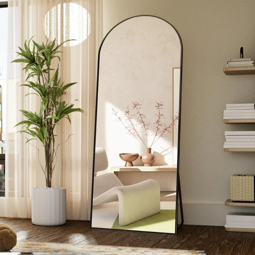 

Mirror Full Length 26x71 Inch, Arched Full Body Mirror, Free Standing Floor Mirror for Makeup and Dressing