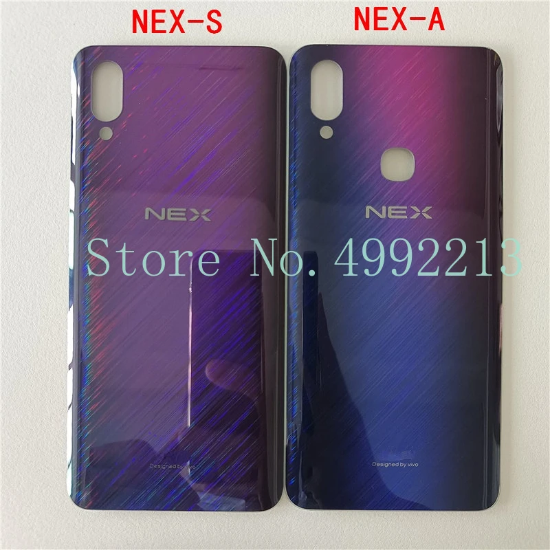 New For Vivo NEX S / A / NEX Ultimate Rear Door Glass Housing Case Replacement Parts Back Battery Cover