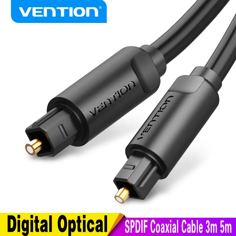 Vention Digital Optical Audio Cable Toslink SPDIF Cable 1m 2m 5m for Amplifiers Blu-ray Xbox PS4 Soundbar Optical Cable Coaxial