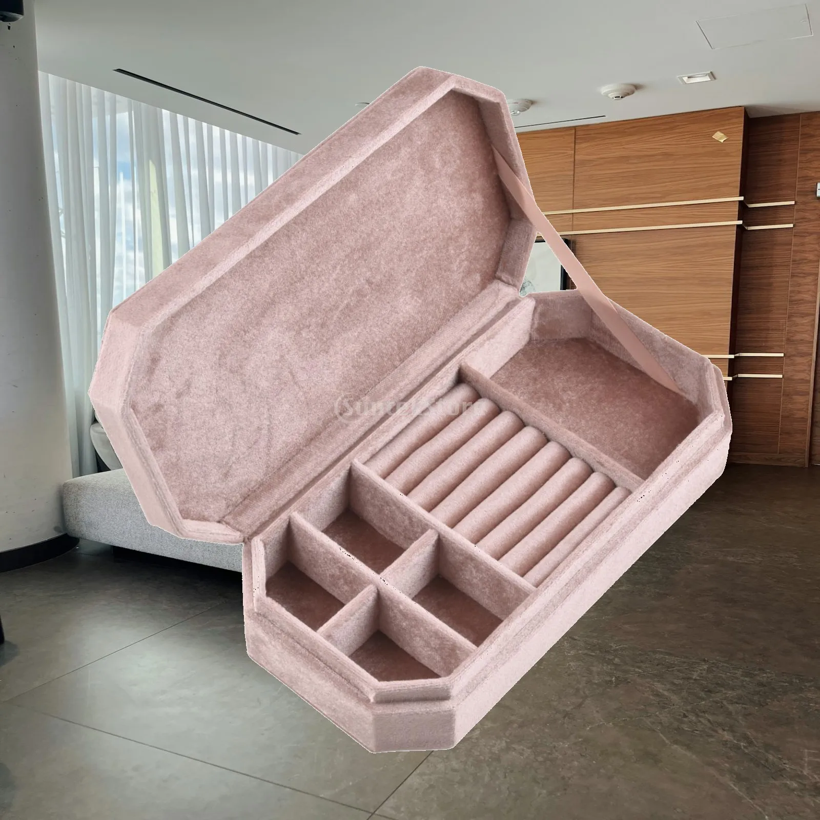 Jewelry Box Rings Holder Portable Multifunctional Lightweight Desktop Trinket