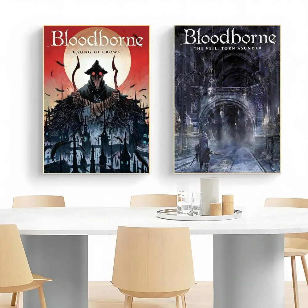 gothic game B-Bloodborne Poster Wall Art Print Decorative Mural Home Decor Gift Unframed
