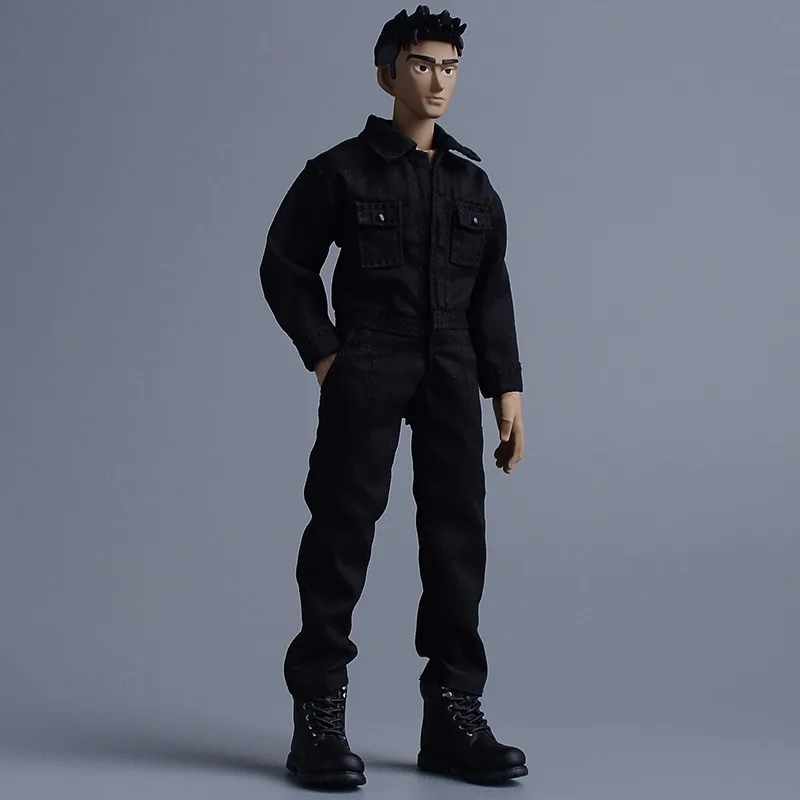 1/12 Schaal Mannelijke Soldaat Trendy Militaire Werkkleding Jumpsuit Effen Kleding Model voor 6 "Actiefiguren Lichaamsdecoratie Props