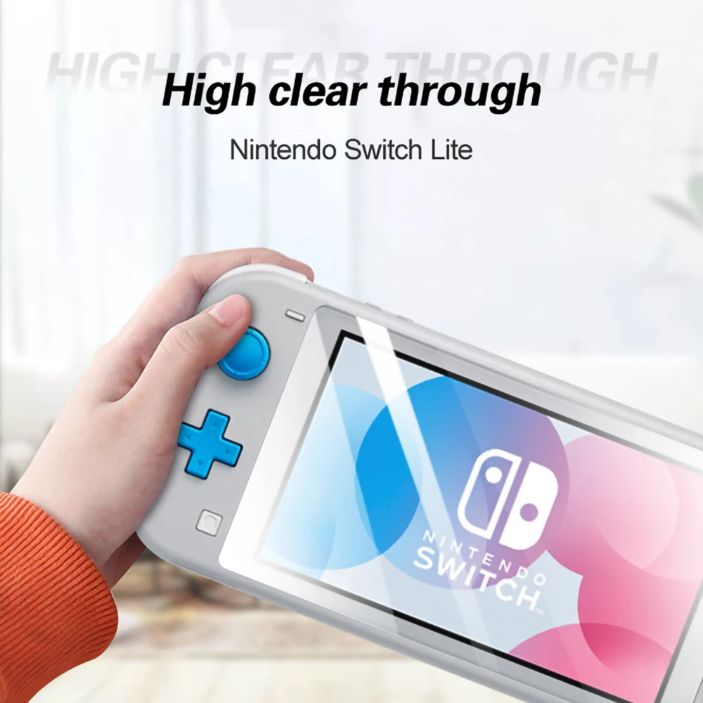 Nintendo switch lite用スクリーンプロテクター,強化ガラス,9h,0.3mm,ミニコンソール用,アクセサリー,2個