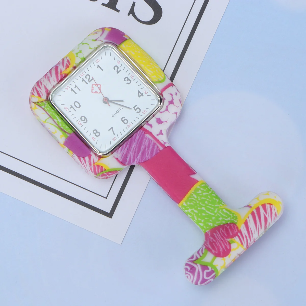 

Premium Material Nurse Watch Clear Number Accurate Time Keeping Clip Square Hanging Watch for Doctors and Nurses