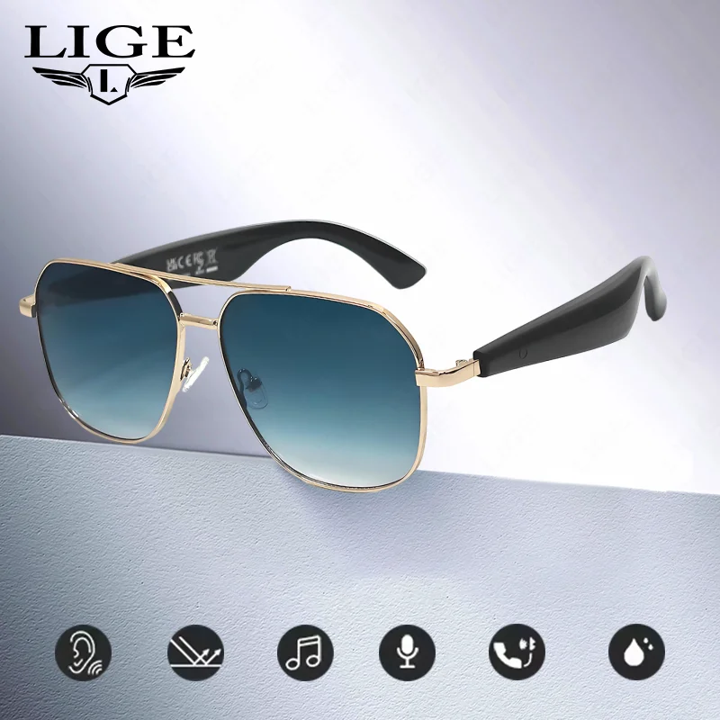 

Умные очки GY100 AI: автоматический перевод диалогов на 100+ онлайн-языков, Bluetooth-гарнитура, спортивные, с защитой от УФ-излучения