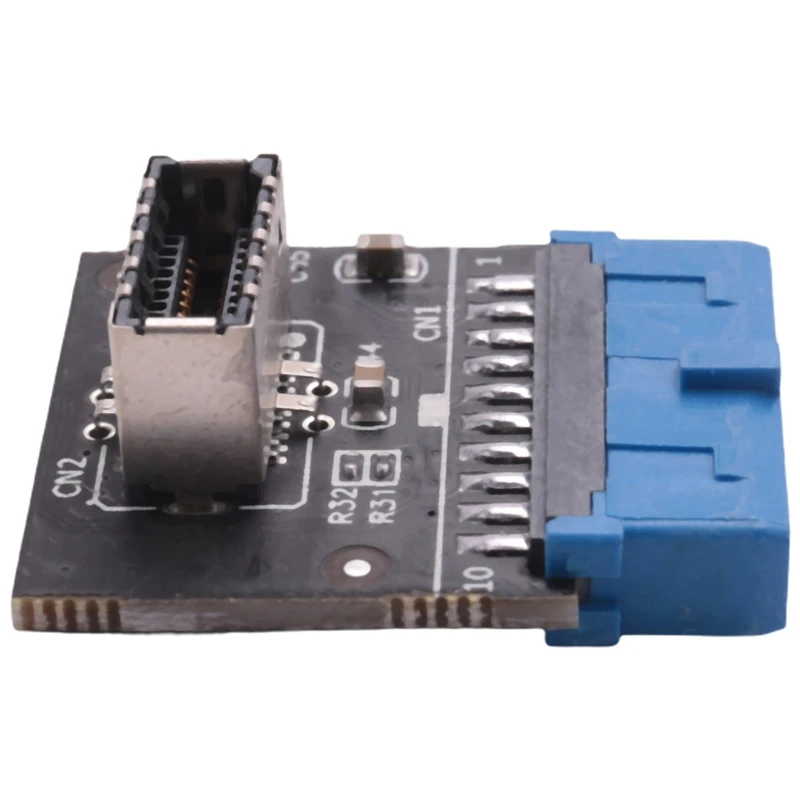 Computer Motherboard USB 3.0 Front 19-Pin auf 3.1 Typ-C Front Panel Header Typ E Adapter 20 bis 19-Pin Erweiterungskarte
