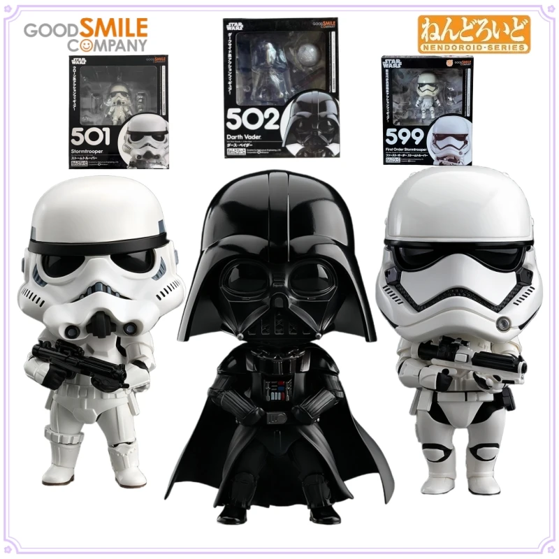 

GSC Original Nendoroid Series Stormtrooper First Order Stormtrooper Darth Vader Out of Print Peripheral Figure Toy for Boys Gift