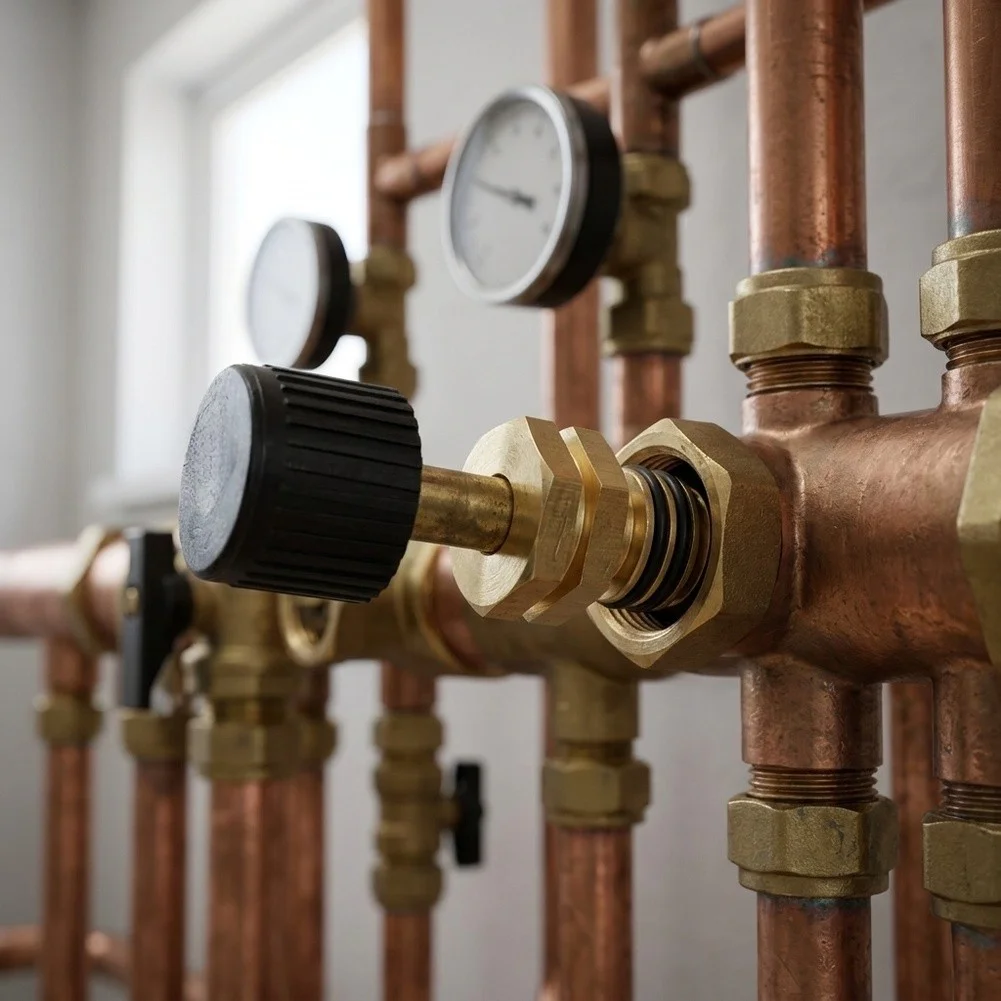 Water Replenishment Valve Engineered for Wall-Mounted Gas Boilers with Simultaneous Discharge and Inlet Support