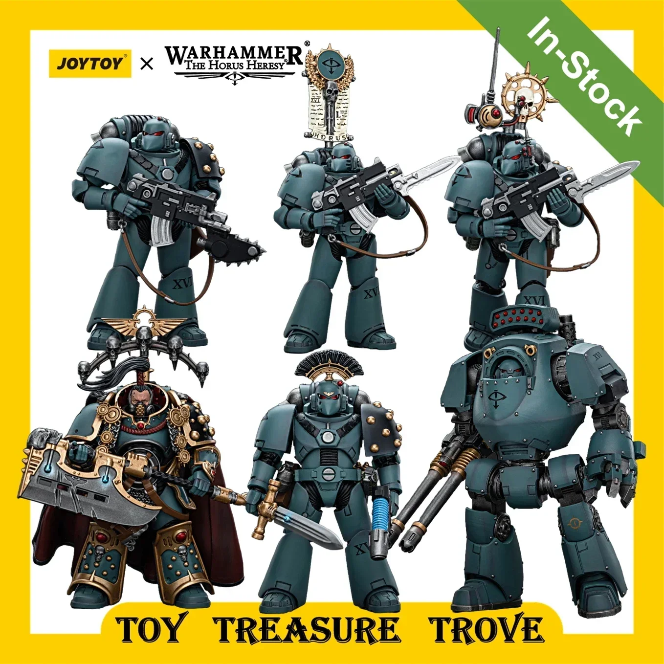 

[IN STOCK] JOYTOY Warhammer 30k 1/18 Action Figure Sons of Horus MKVI Tactical Squad Legion Praetor Anime Military Model Toys