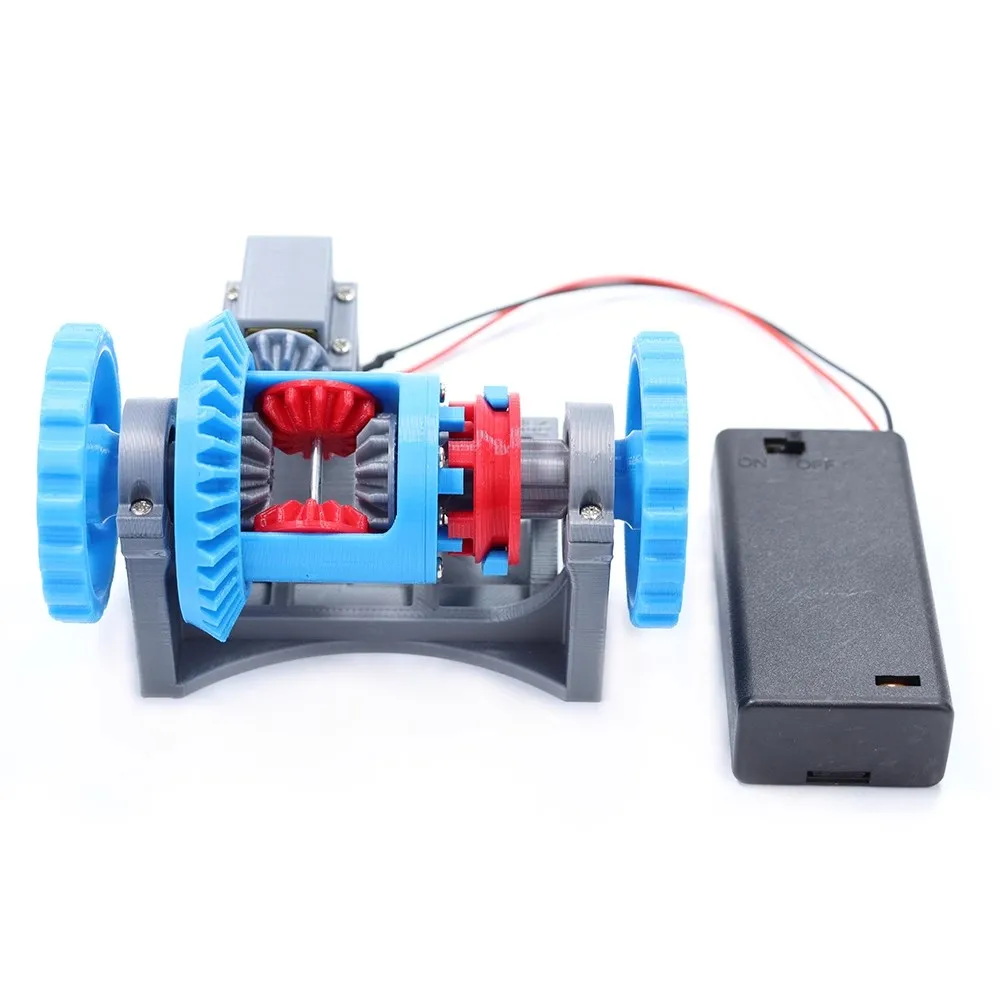 DIY Car Differential Model 3D Printed Dynamic Simulation Mechanical Principle Gear Transmission Structure Science STEM Edu Toys