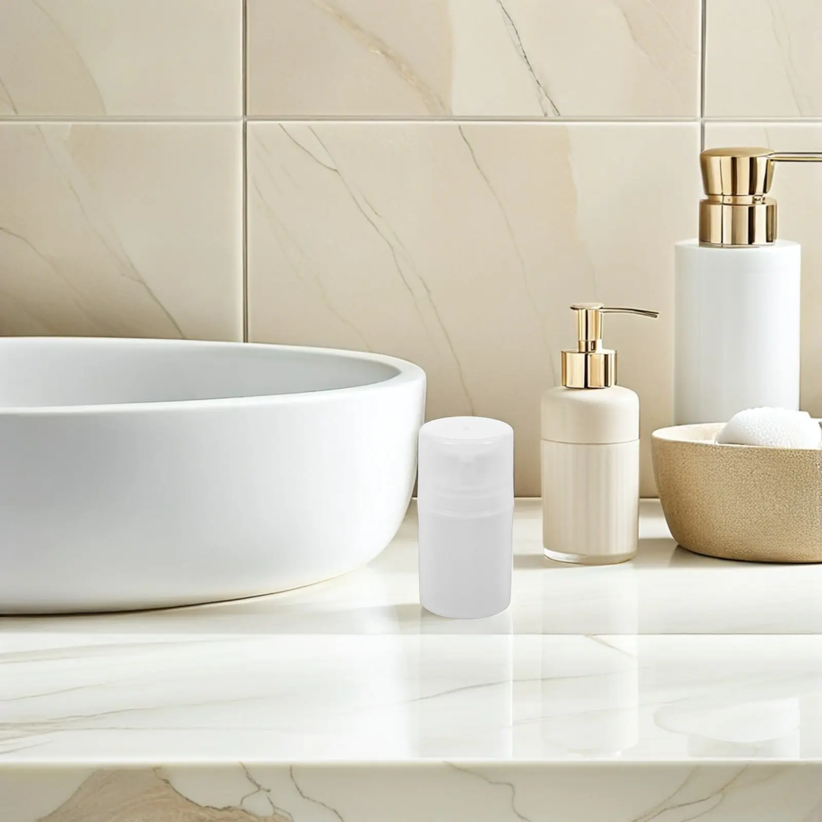 

10Pcs Packaging Bottles Refillable Airless Pump Bottles 50Ml Travel Lotion Dispenser Cream Face Wash Container Vacuum