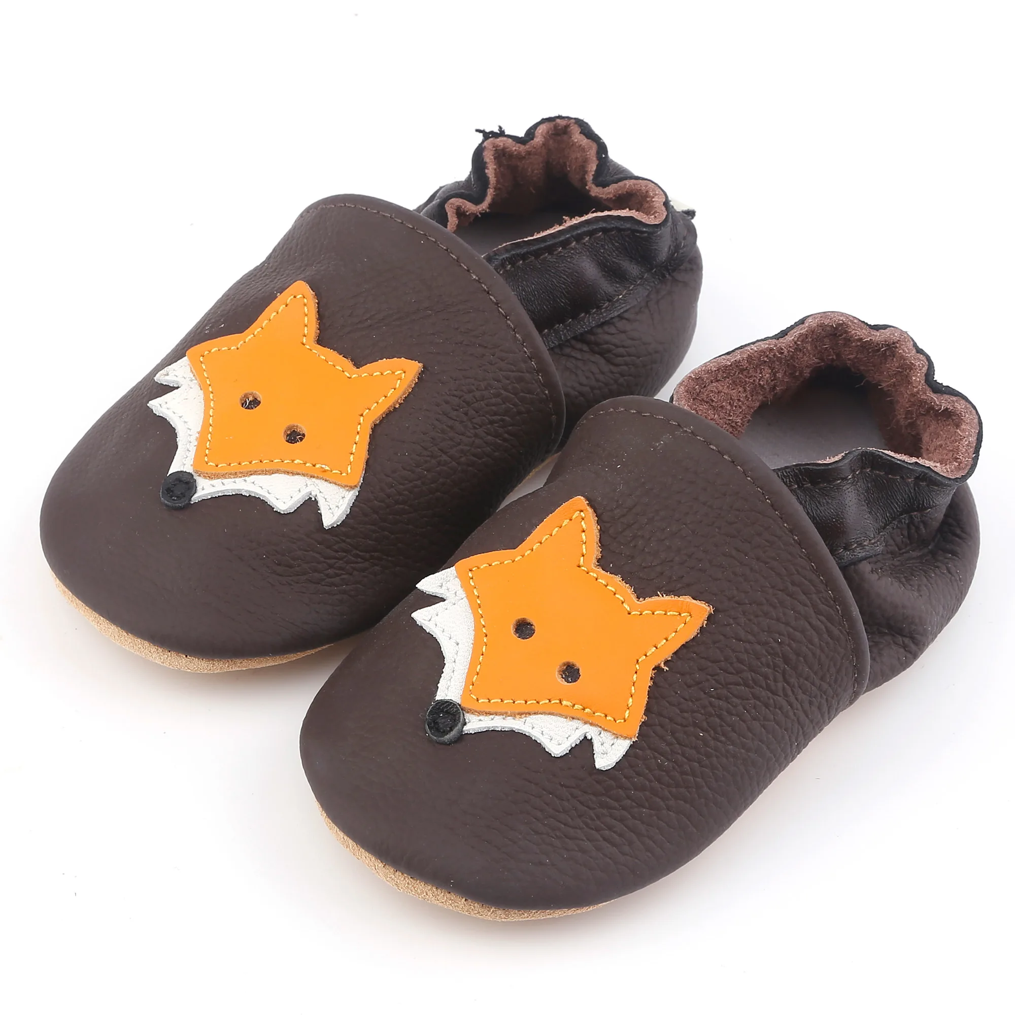 Genuine Leather Flat Floor Shoes Baby Boys Girls Shoes Toddlers First Walkers Cartoon Newborns Prewalker for Little Kids