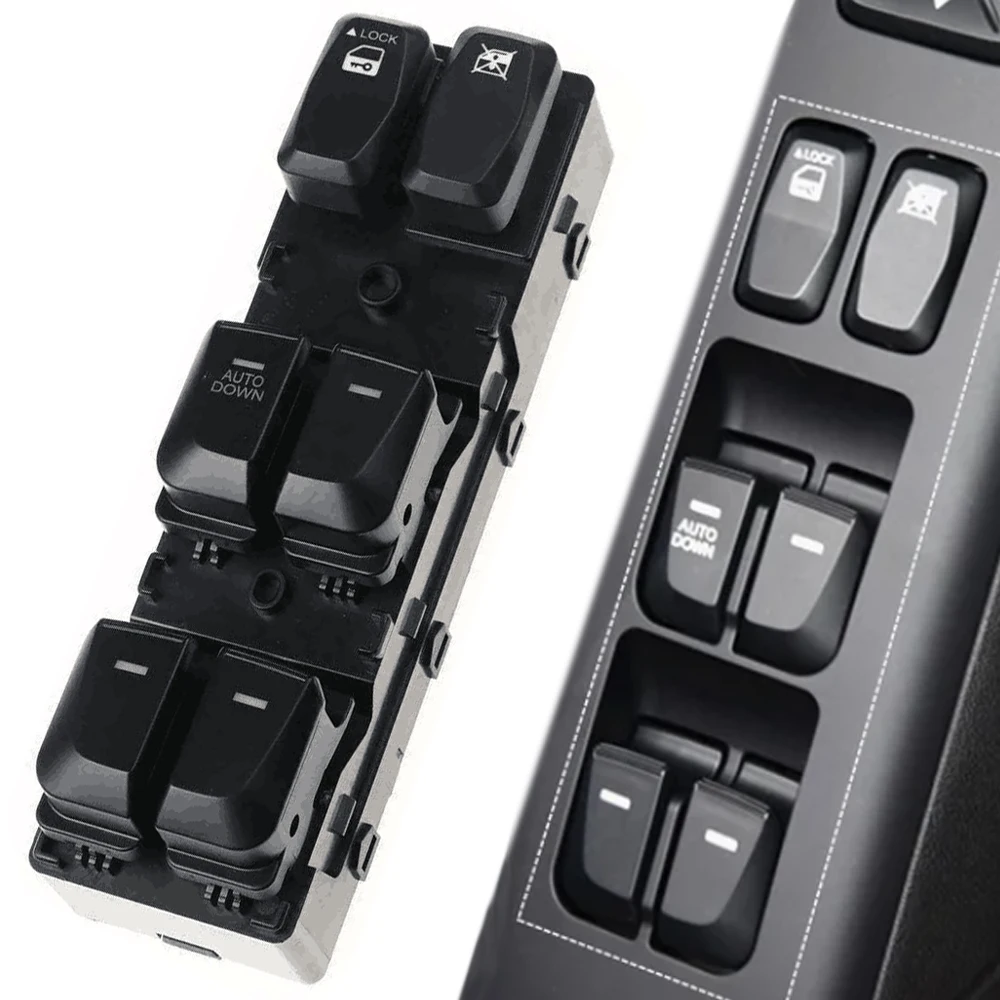 Front Left Power Window Door Main Control Switch Button for Hyundai Tucson Ix35 2010 2011 2012 2013 2014 2015 93570-2Z150