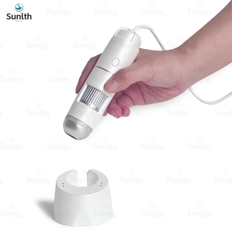 Professionelles digitales Mikroskop Elektronen-Dermatoskop Kopfhauterkennung Poren Lupe Gesichtshautanalysator Maschine Computergebrauch