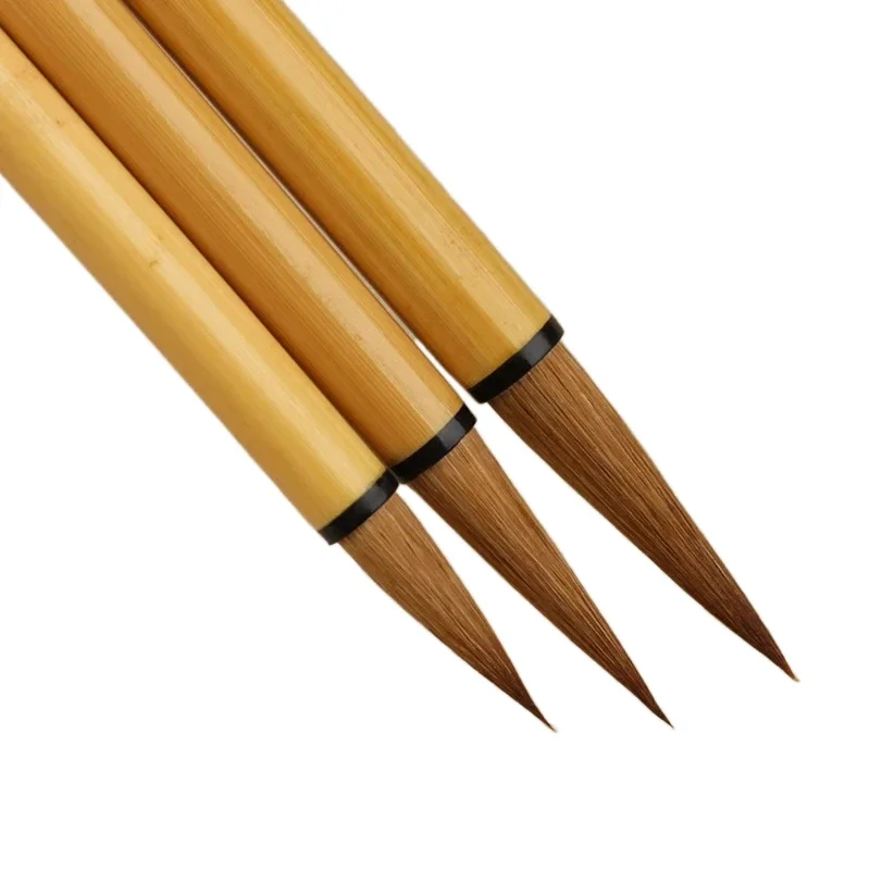 Regular Script Weasel Hair Writing Brush Official Script Calligraphy Creation Practice Brush Traditional Chinese Painting Pen