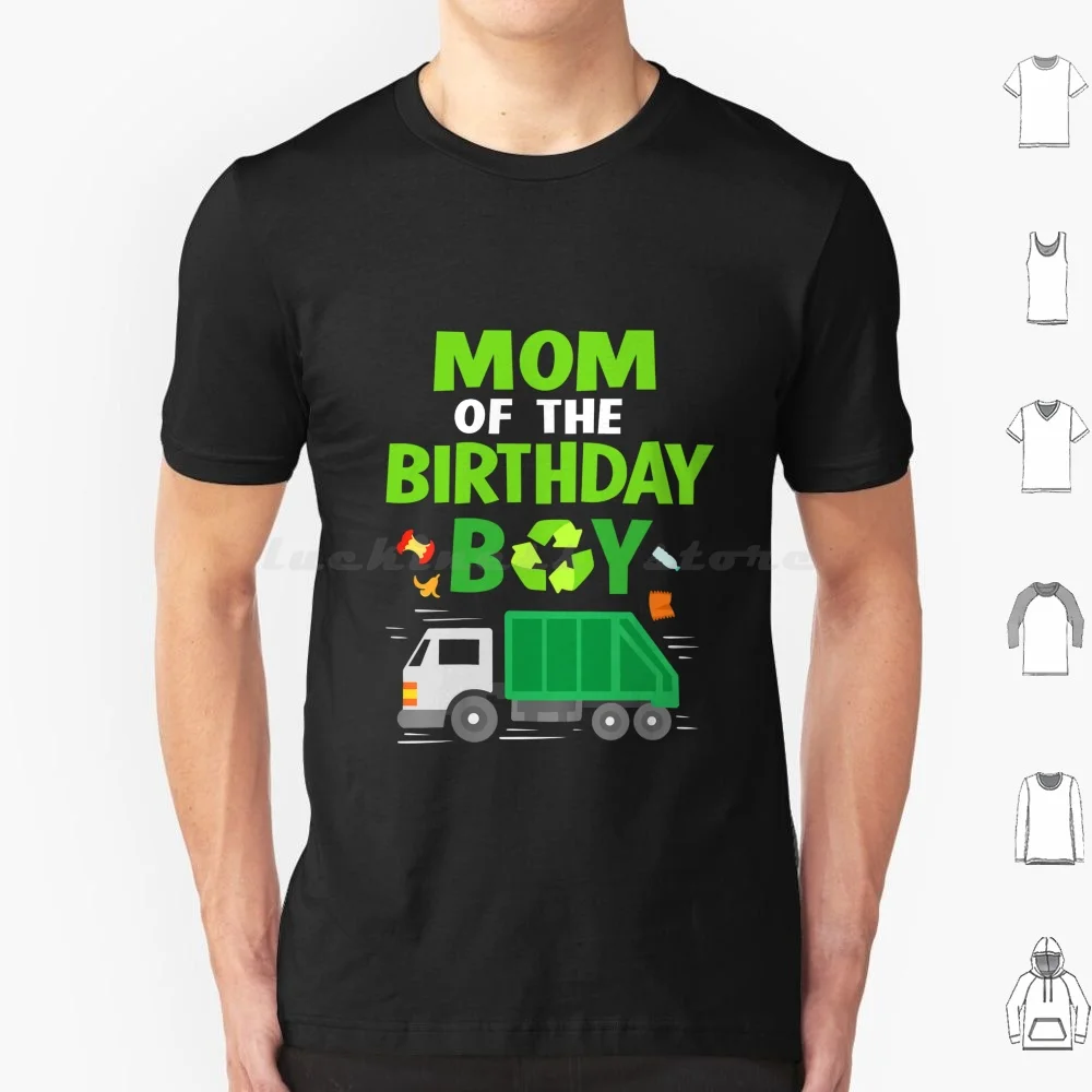 Mom Of The Birthday Boy Garbage Truck Birthday Party T Shirt 6xl Cotton Cool Tee Garbage Truck Garbage Man Recycling Birthday