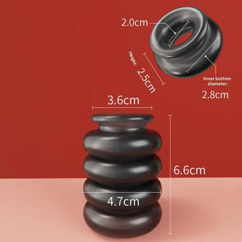 Delay Lock Sperm Fine Men Penis Extender Threaded Enhancer Ring Penetration Sleeve Erection Ring Sex Toys Intimate Goods view 5