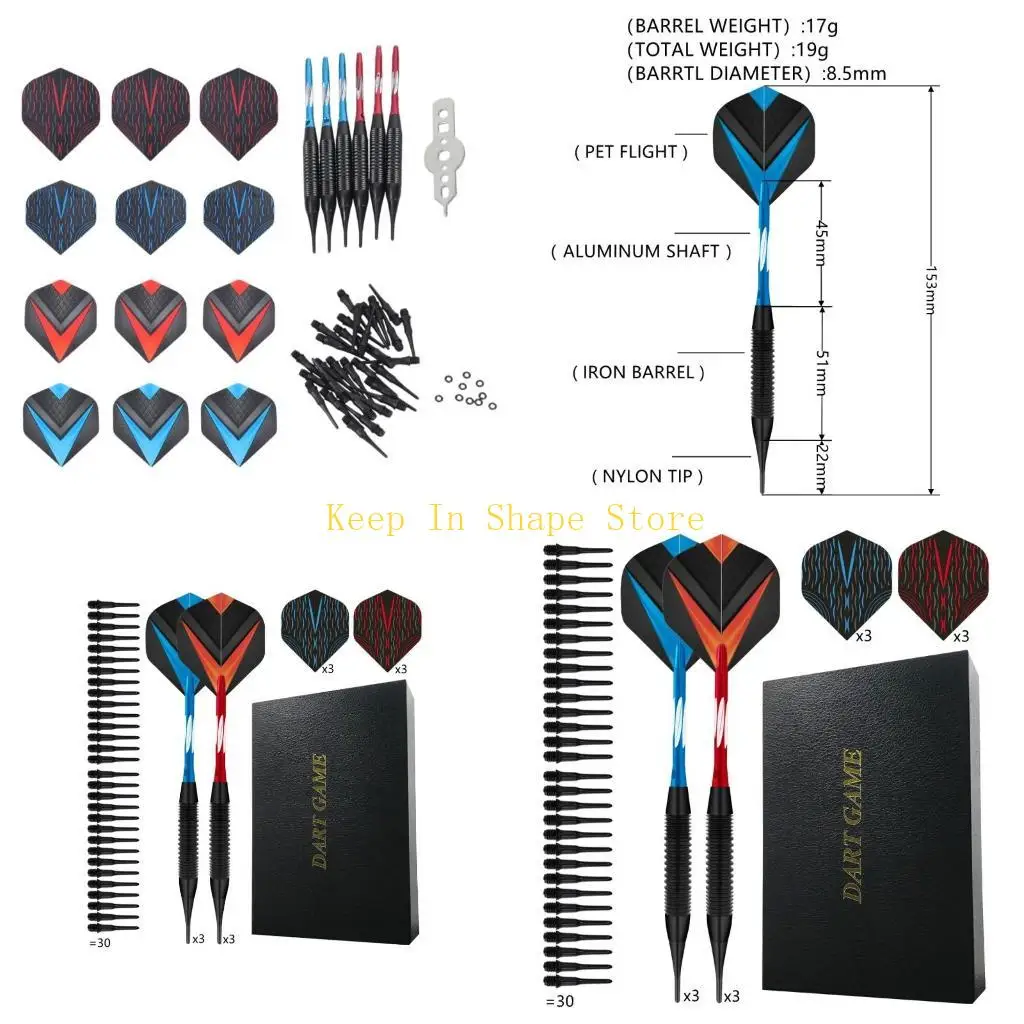 U1JC 19 Grams Set Premium Aluminum Shaft,Flight Protector Board