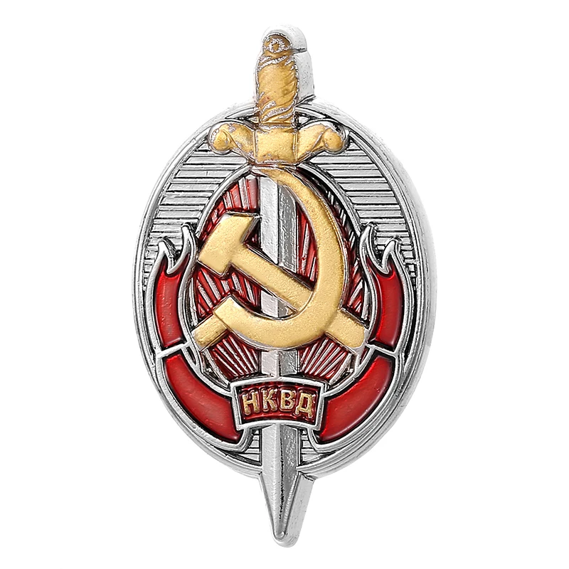 USSR KGB Badge Collection,Vintage Soviet Security Committee Pins  with HammerNKVD Emblem,Communist Memorabilia for Collectors
