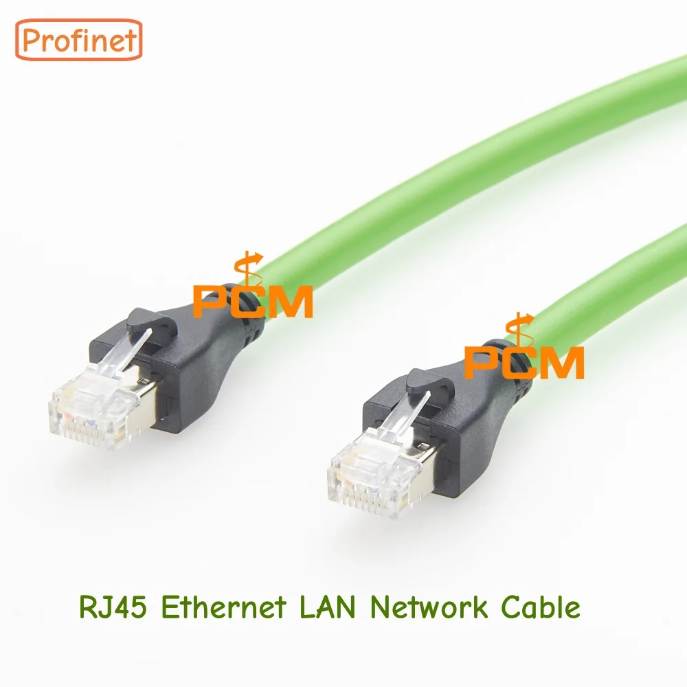 Industrial RJ45 Ethernet Cable CAT6A Shielded LAN Network Cable Gigabit Data Transmission Cable IP67 Waterproof