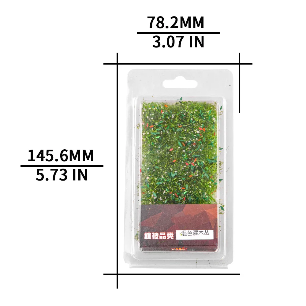 Simulation Miniature Static Grass Bush Model For Making Military Sand Table Scene Layout Materials Diorama Kits 1Box