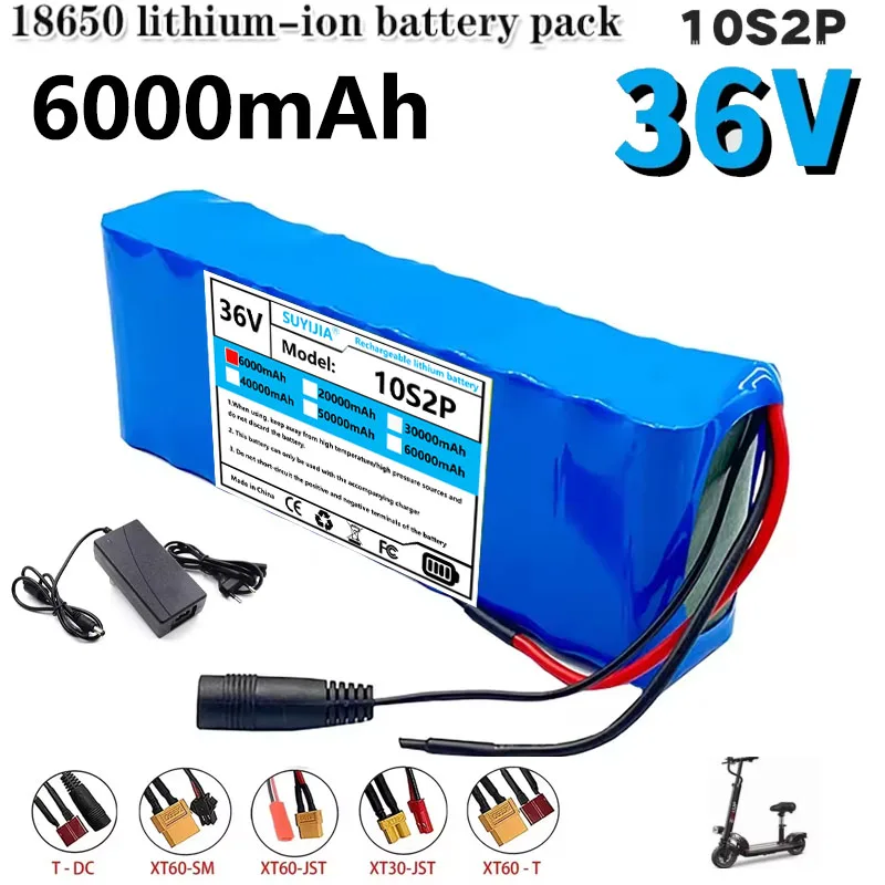 36V 6000mAh 36v Electric Scooter Battery Lithium Electric Scooter 500W Electric Scooter Battery 36v 10s2p Battery