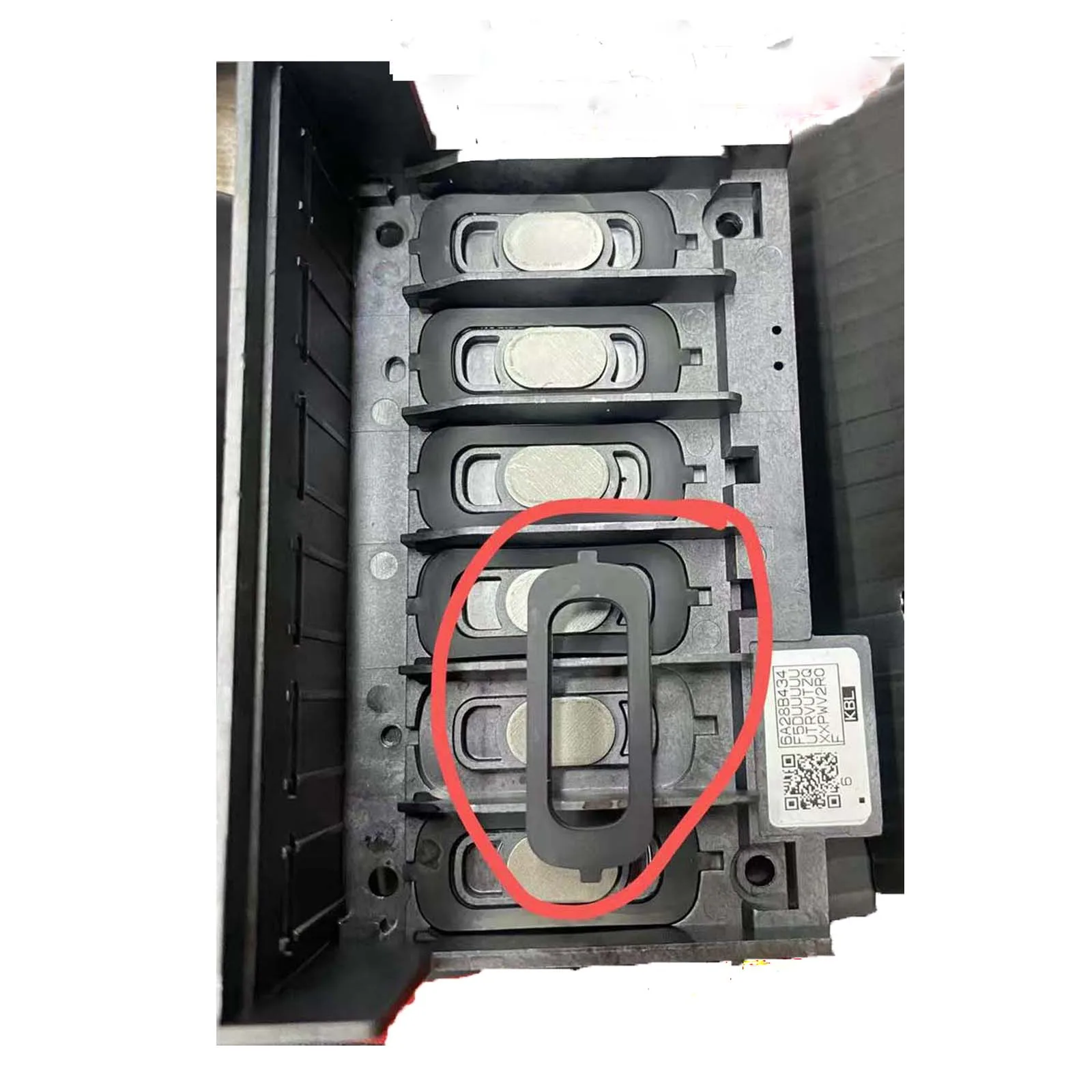 6 szt. Uszczelka głowicy drukującej pasuje do Epson XP-821 XP-615 XP-630 EP-807 XP-7101 XP-750 POLAR XP-601 EP-776A XP-897 XP-820