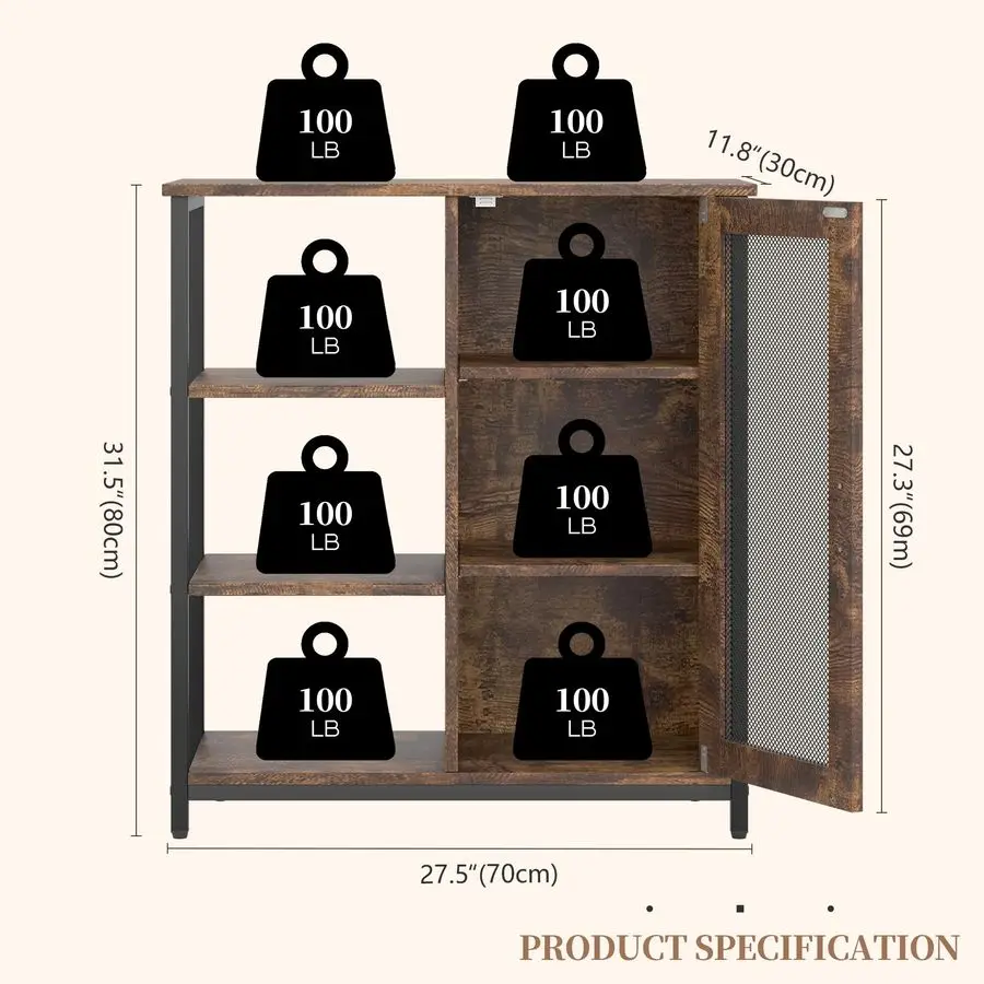 

Mini Coffee Bar Cabinet with Storage, 27.5 Small Kitchen Bar Table, Cute Corner Bar Cabinet for Tea, Buffet Sideboard Cabinet f