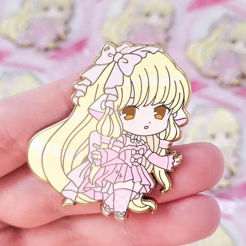 Chii Chibi Hard Enamel Pin Lolita Dress ver.