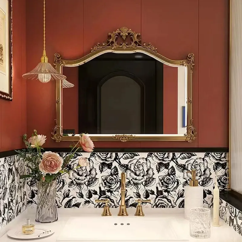 Decoration Wall Mirror Modern Living Room Vanity Girls Men Bathroom Big Bathroom Luxury Mirror Funky Espelhos Home Products