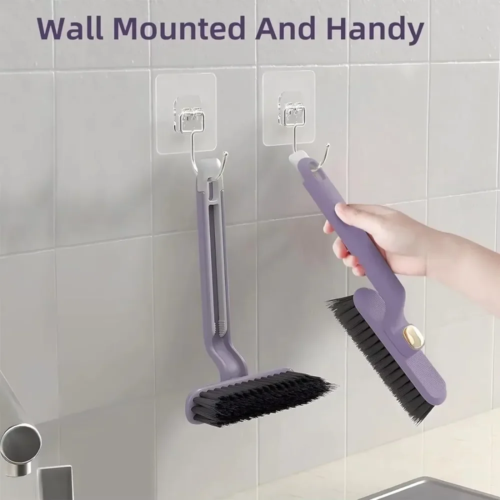 

Многофункциональная вращающаяся щетка для чистки щелей для ванной и кухни 2-в-1 Щетка для чистки щелей и поверхностей