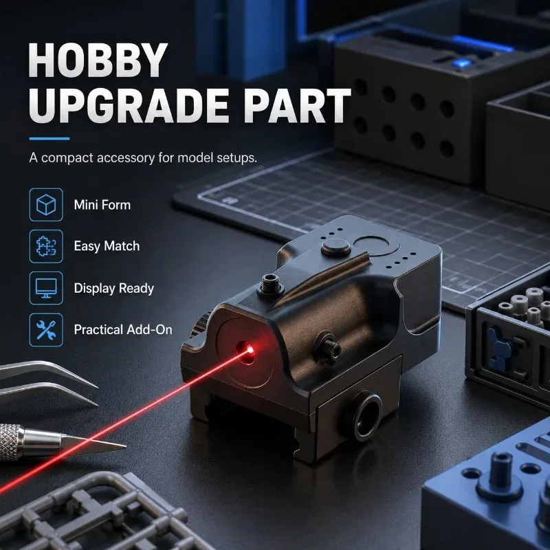 Portable Precision Laser Positioning Kit, Compact Alloy Decor Accessory for Hobby‑use Model Renovation