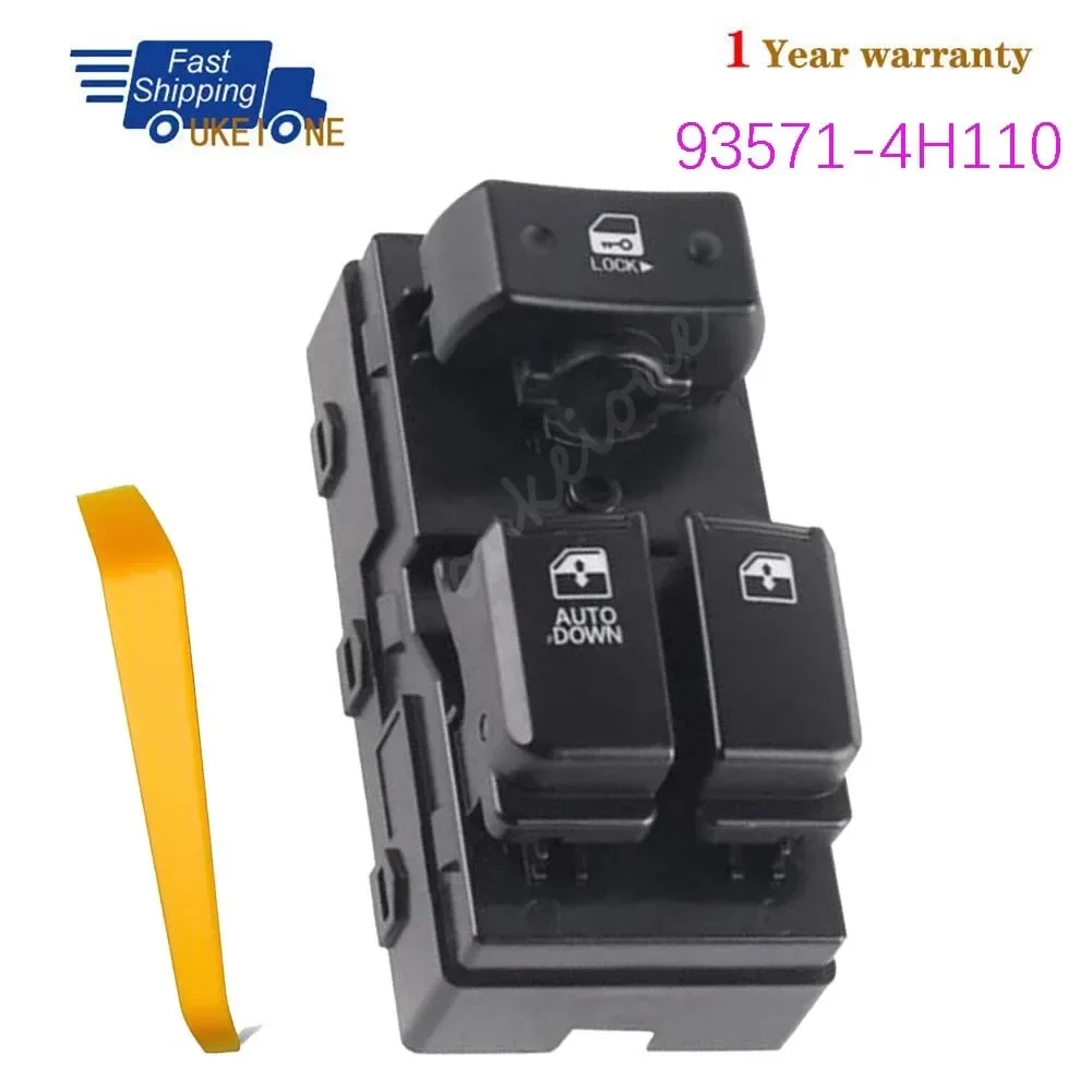 

93571-4H110 For Hyundai H1 H-1 Starex i800 Grand iMax 2007-2016 Front Left Electric Power Window Switch Lifter Control Button