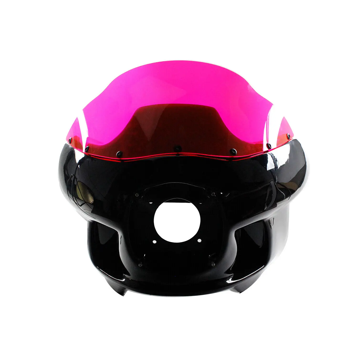 Pink PMMA Windshield Windscreen For Harley FLHR Dyna FXD Softail W/FXRP FXRT Fairings