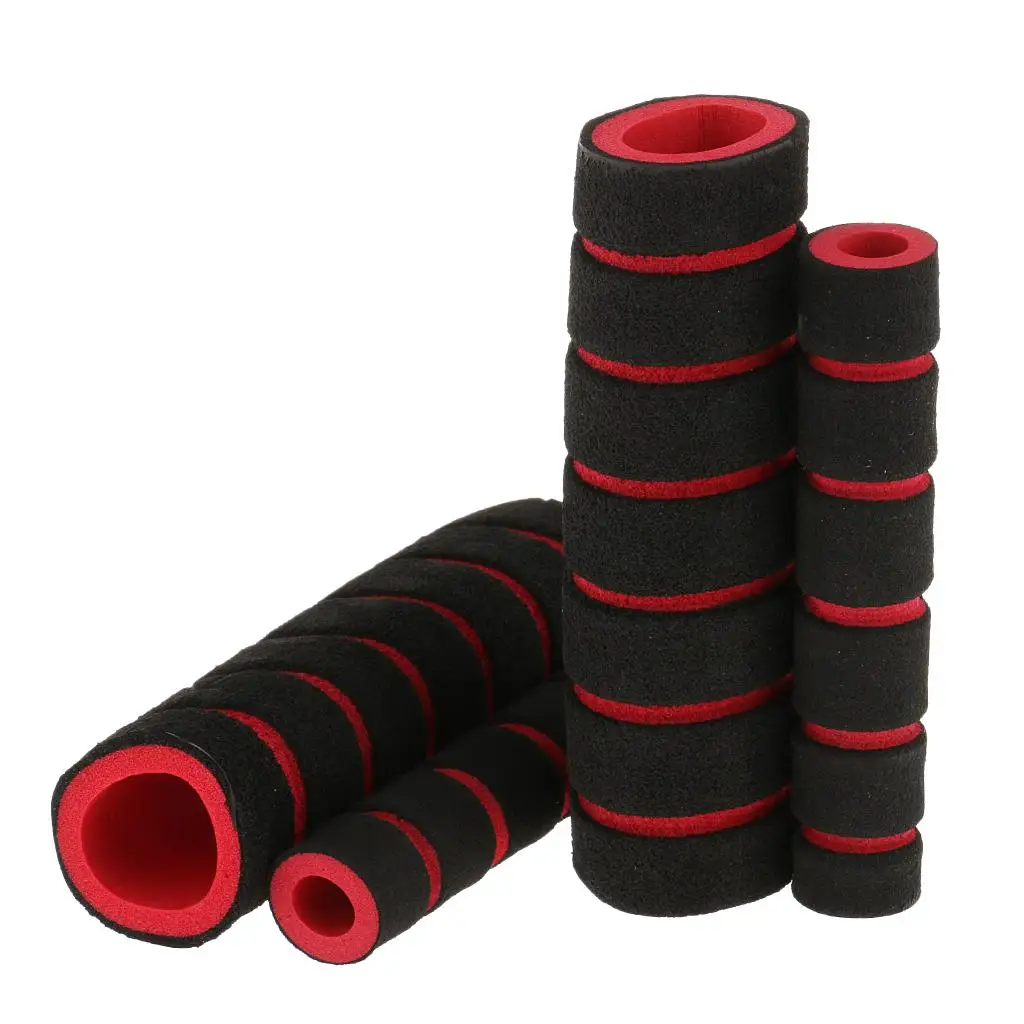 4Pcs BIKE BIKE MOTORCYCLE HANDLEBAR BAR GRIP LEVER FOAM SPONGE COVER