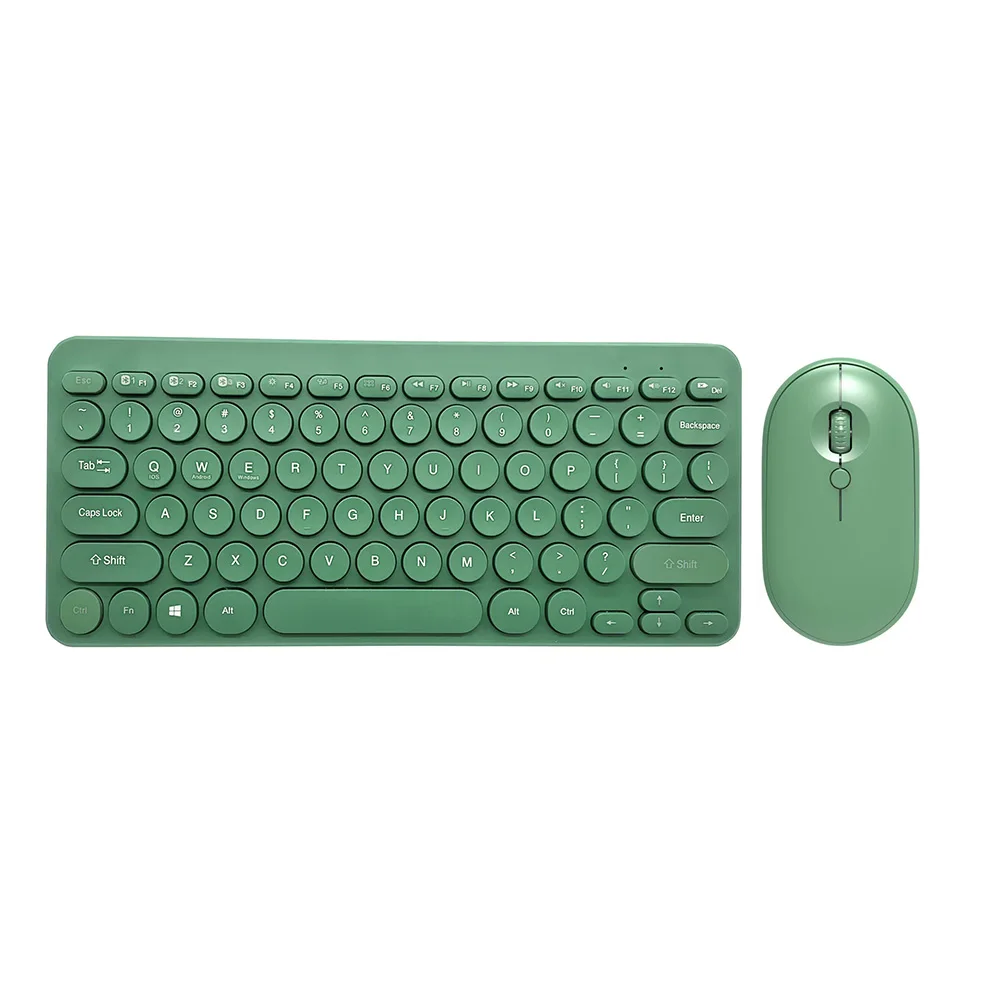 مجموعة لوحة مفاتيح وماوس لاسلكية 2.4 جيجا، مجموعة لوحة مفاتيح وماوس لاسلكية لأجهزة الكمبيوتر المحمول والكمبيوتر اللوحي