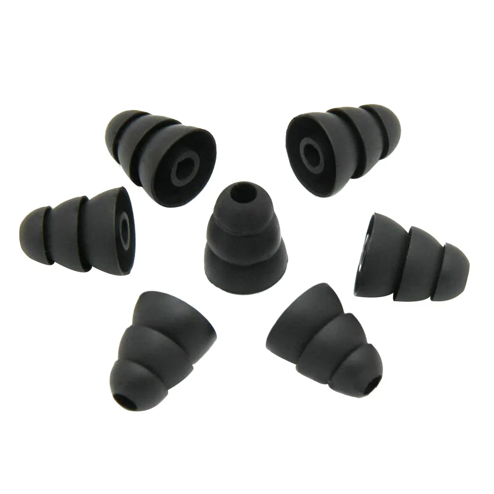 

1Pair Silicone Earbud Caps Three Layers 3.8mm in-Ear Earphone Tips Replacement Eartips Cushion Effective Noise Isolation