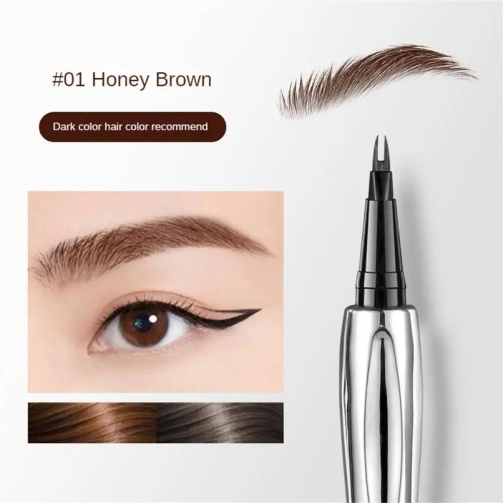 New Natural Water Eyebrow Pencil Sweat-proof Waterproof Lasting Eyebrow Pencil Make-up Not Easy To Faint Binary Eyebrow Pencil