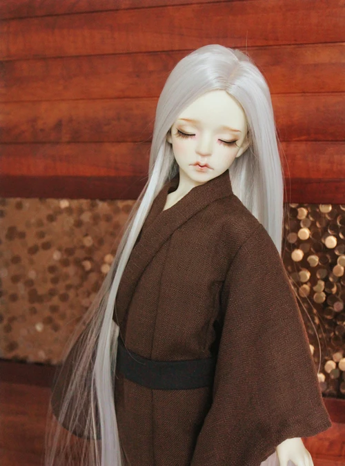 D04-A303 children handmade toy 1/3 1/4 1/6 Uncle MSD MDD Doll BJD/SD GSC doll Accessories Brown men's kimono bathrobe 1pcs