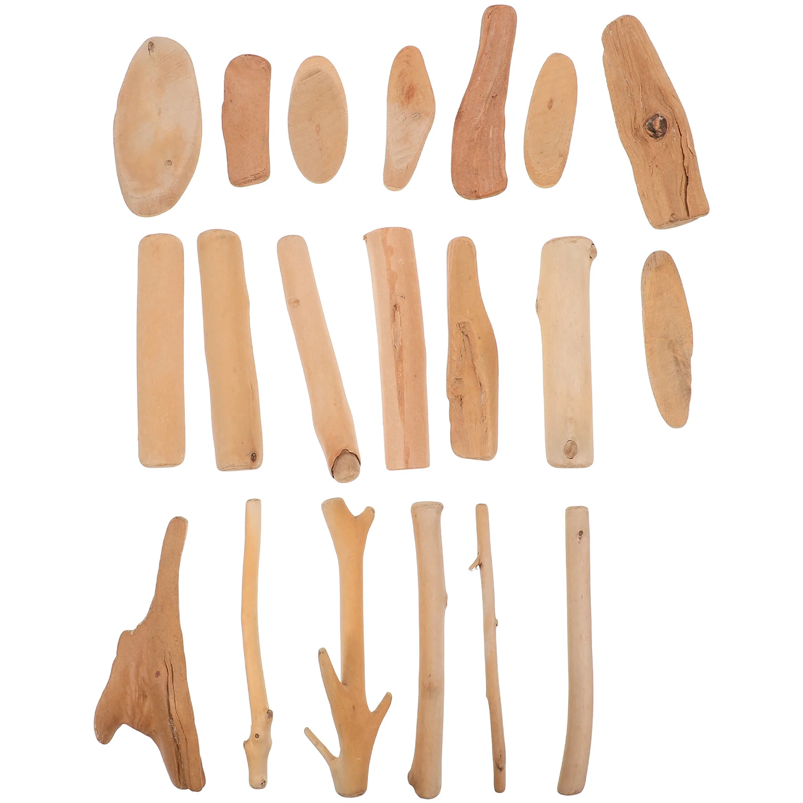 

20Pcs Driftwood Charms Natural Wooden Sticks Rustic Christmas Ornament DIY Wood Twigs Crafting Accessories Driftwood Pieces