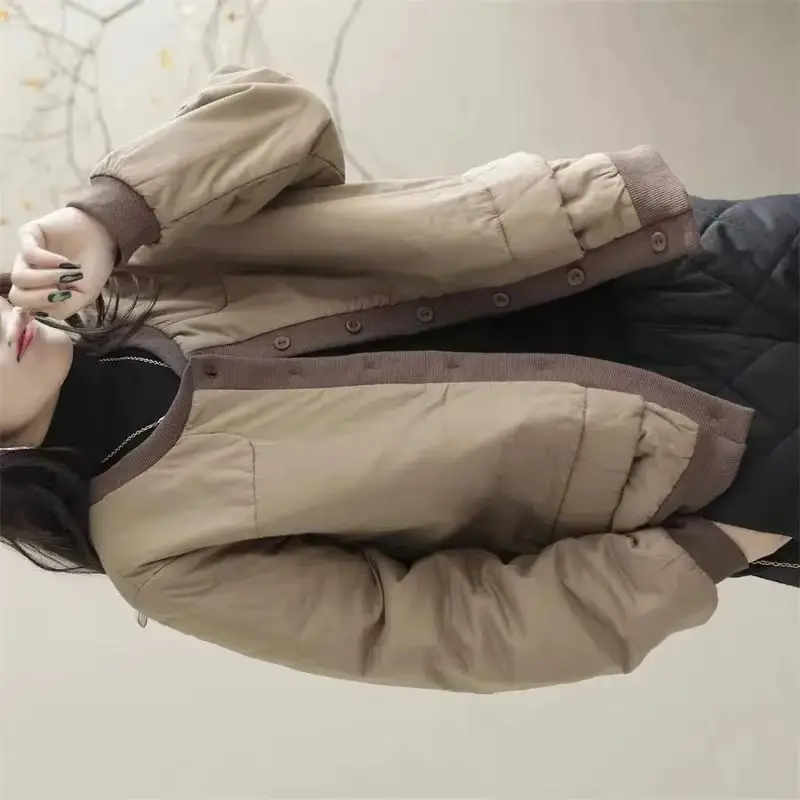 

2023 Winter New Women Jacket Parka Cotton Padded Jacket Female Parkas Warm Korean Casual loose Short Outwear Coats Women's Tops