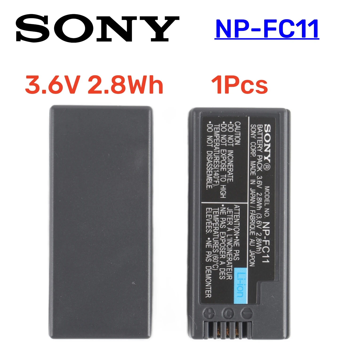 Original NP-FC11 NP-FC10 Battery  Rechargeable Batteries For Sony Cyber-shot DSC-P10 P12 P2 P5 P8 P9 V1 F77A FX77 Camera