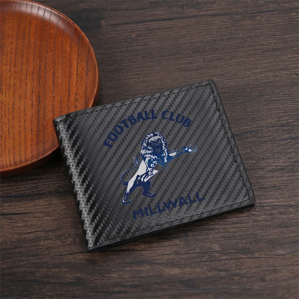 Lion emblem above team football. Men's Wallets Simple Business Modern Stylish Printing Design Gifts For Father Boyfriend Christm