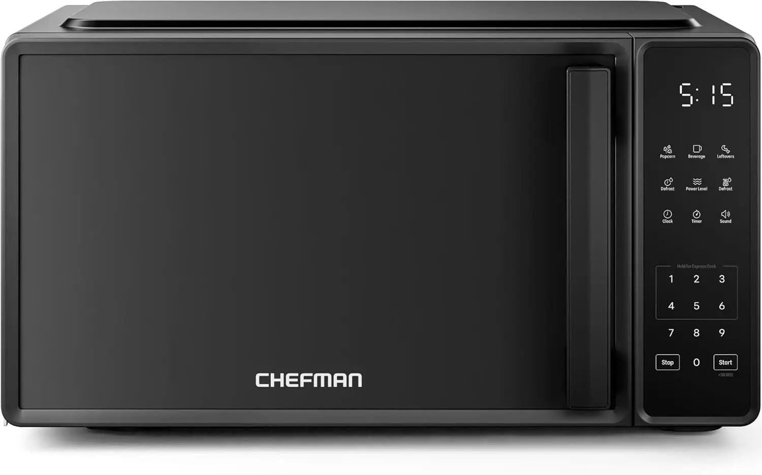 Kompakt 0,7 Cu. Ft. Mikrowellenherd, 700 W mit 10 Leistungsstufen, 6 Voreinstellungen, Eco-Modus und Sicherheitsverriegelung – Schwarz