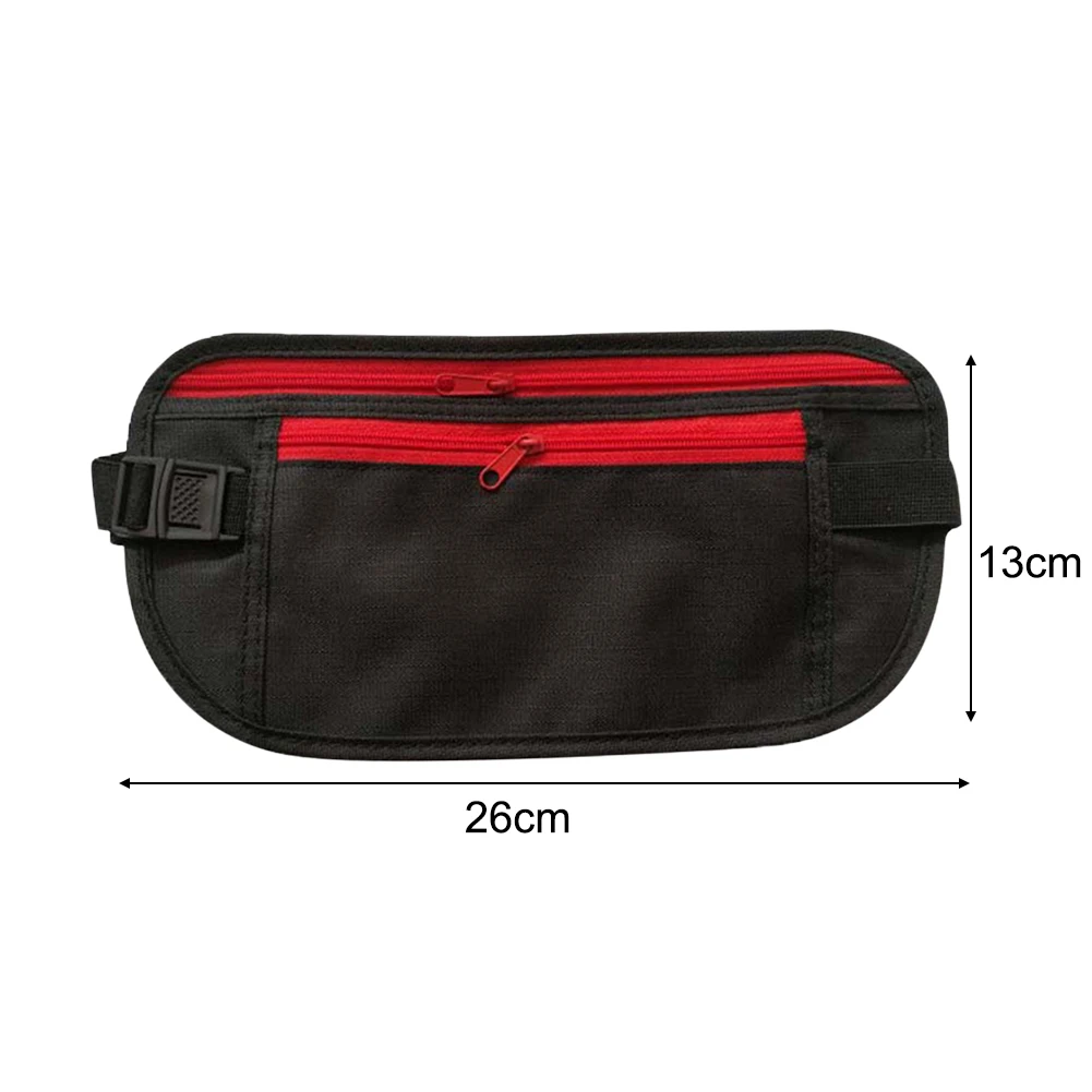 Invisible Travel Waist Pack Sport Waist Pouch Anti-Theft Unisex Passport Money Belt Bag Hidden Security Wallet Key Phone Storage