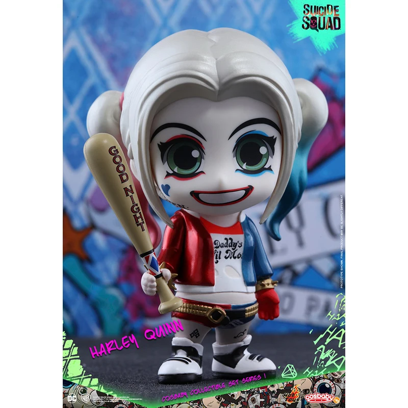 In Stock Original Genuine HOTTOYS COSBABY Harley Quinn COSB320 Suicide Squad Version Q Movie characters portrait model toy