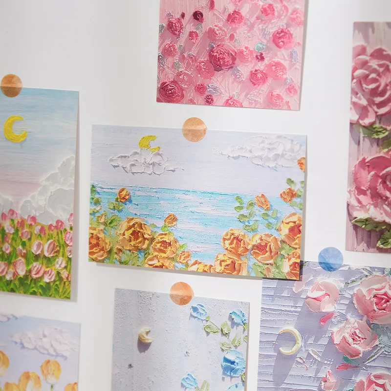 30 pezzi/set lettera della serie Breeze cartoline - pittura a olio paesaggio INS stile biglietti di auguri regalo di compleanno