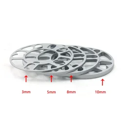 4 adet alüminyum evrensel araba jant flanşı şimler plaka 3mm 5mm 8mm 10mm Fit 4x100 4x114.3 5x100 5x108 5x114.3 5x120