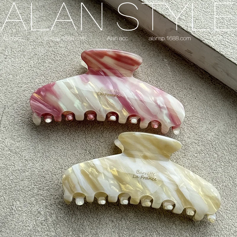 خلات مشبك شعر كليب 11 سنتيمتر طويل كبير سرطانات الشعر للشعر الطويل إكسسوارات الشعر الأنيقة أغطية الرأس النساء الموضة الفرنسية